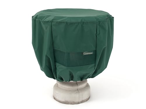 Covermates Bird Bath Cover -Light Weight Material, Weather Resistant, Elastic Hem, Outdoor Living Covers, 24DIAMETER x 18H, Green
