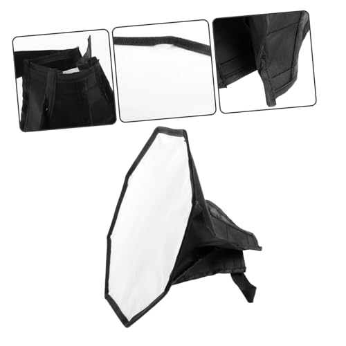 Softbox para cámara octagonal con difusor de flash y reflector de luz portátil 4