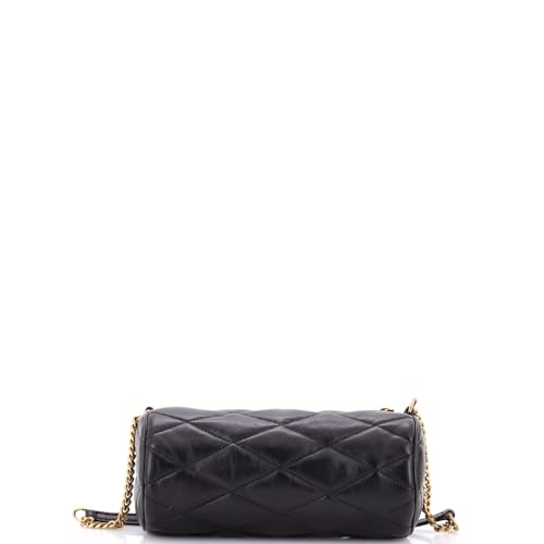 Saint Laurent, Pre-Loved Sade Tube Bag Quilted Leather Small, Black3