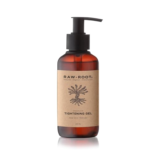 RAW ROOTs | Dreadlocks Aloe Manuka Gel 200ml | Haargel zur Straffung & Pflege | Naturkosmetik Vegan Nachhaltig mit Aloe Vera & Bio-Ölen - ohne Silikon Sulfate Parabene & trockene Alkohole