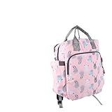 OFFSCH Mochila Pañalera Multifuncional para Mamá Bolso Maternidad Portátil con Compartimentos Organizadores para Viajes y Uso Diario Diseño Ligero y Cómodo Rosa
