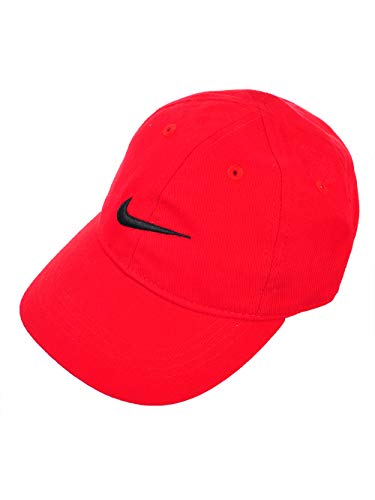 red nike swoosh cap