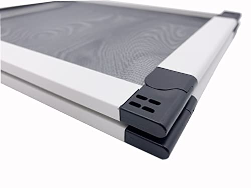 Flyzzz New Expandable Window Screen, Horizontal 15.74'' H By 21''-40'' W Replacement Window Screen Need Assembled #TOP4