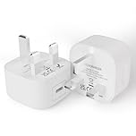 USB C Charger Plug UK for iPhone Charger, 2Pack 20W USB C PD Wall Charging Block Fast Charging Power Adapter for Apple iPhone 17 Air 16 Pro 16 Pro Max 16 Plus 15 14 13 12 11 Series, iPad Pro/Air