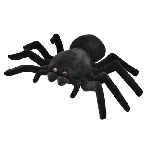 Peluche araignée géante 80cm souple pour rassurer les enfants et réussir votre décor d'Halloween