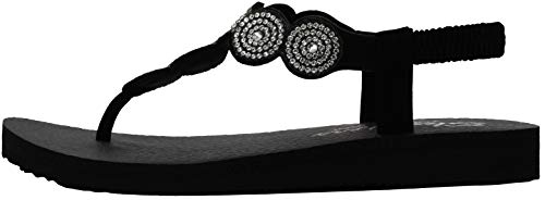 Image of Skechers Women's Meditation - Stars & Sparkle - Circular Rhinestone Slingback Thong