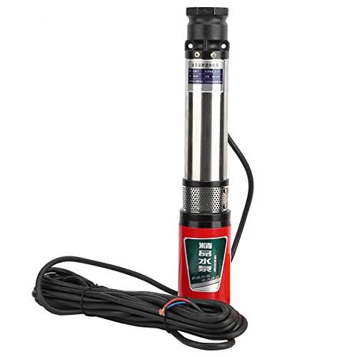 Marhynchus Bomba Sumergible Eléctrica de Pozo Profundo, Acero Inoxidable 12V, Potencia 400W, Ideal para Riego Agrícola y Uso en Jardines