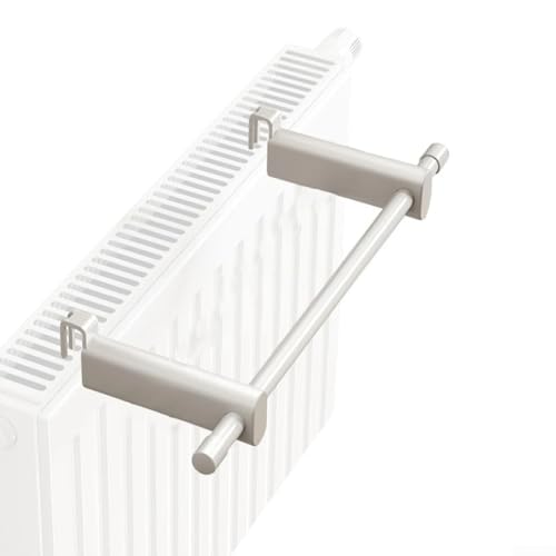 Toallero para calefacción de radiador, soporte de toalla compacto de 30 cm para radiadores de 0 3 m ~ 2 m, instalación sencilla