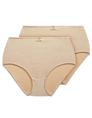 Image of Exquisite Form 2-Pack Control Top Basic Slimming Body Shaper Panties, Medium Control #51070402A