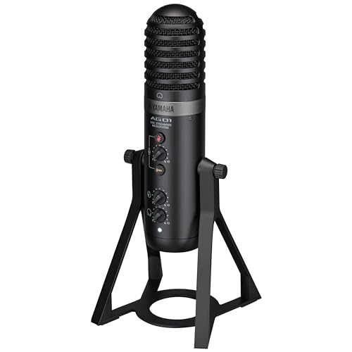 ヤマハ(YAMAHA) ライブストリーミングマイクロフォン マイク一体型 USBマイク ブラック AG01 B の商品画像 3