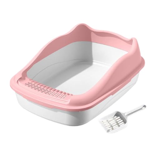 Yajuyi 屋内猫用猫トイレ 丈夫な子猫猫用スクープトイレ砂付き