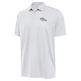 Antigua Men's White Denver Broncos-Ellipse Performance Polo