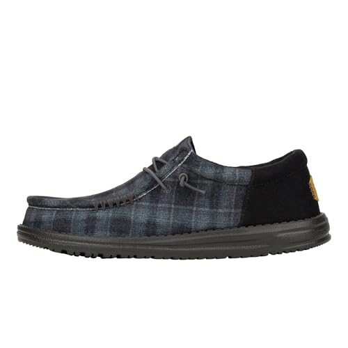 Check out this these black shoes from Amazon! Check out this HEYDUDE Wally Funk Plaid Black Size 10, Men’s Shoes, Slip-on Loafers, Comfortable & Light-Weight from Amazon!
