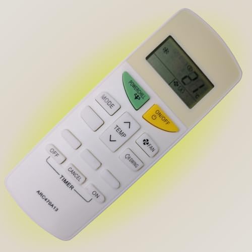 Image of AMAZOR All Ac Remote Control Compatible For Daikin Air Conditioner Remote (Arc47A13),White