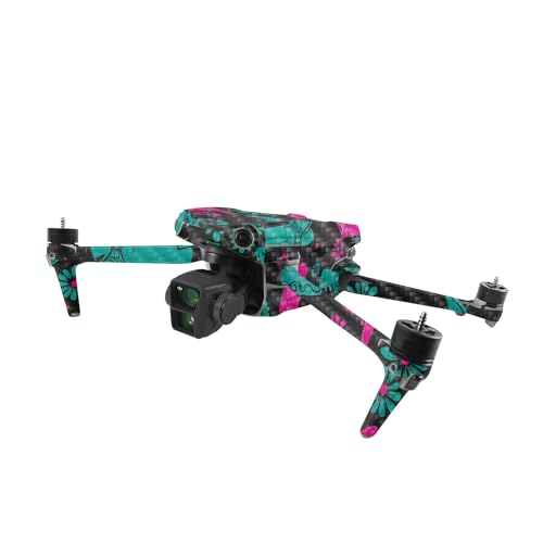 Image of MightySkins Carbon Fiber Skin Compatible with DJI Air 3 - Neon Cowgirl | Protective, Durable Textured Carbon Fiber Finish | Easy to Apply