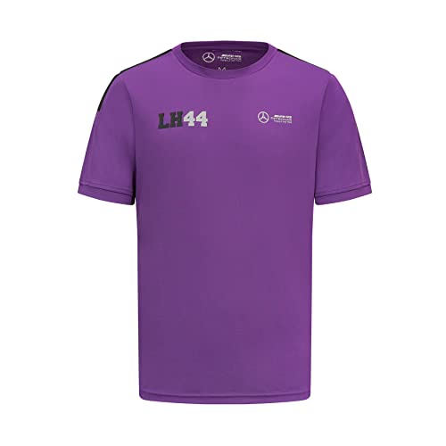 T-Shirt de Sport Lewis Hamilton LH44 Cadeau Fan Mercedes AMG Violet L