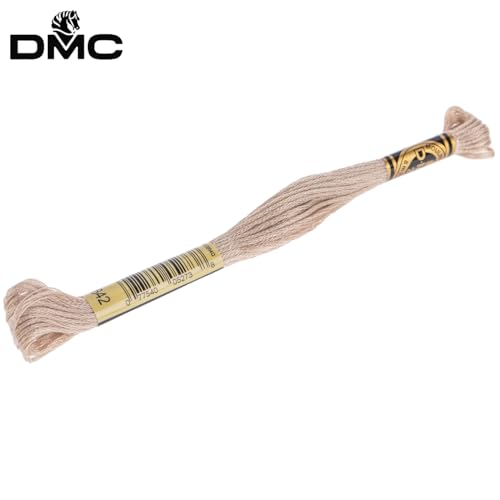 Image of Hobby Lobby DMC Cotton Embroidery Floss - 842 Very Light Beige Brown | Set of 12