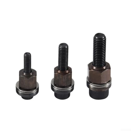 Juego de 3 cabezales de mandril de tuerca de remache de repuesto para M6 M8 para M10 tamaños compatibles con herramientas manuales de remachado manual, acabado negro