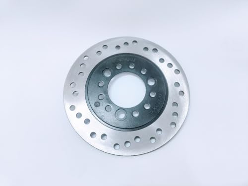 Image of Electric Scooter Brake Disc Rotor, 190mm Compatible with Okinawa, Komaki, Tunwal, Ampere, Joy, Zelio, Benling Low Speed Models, Silver and Black