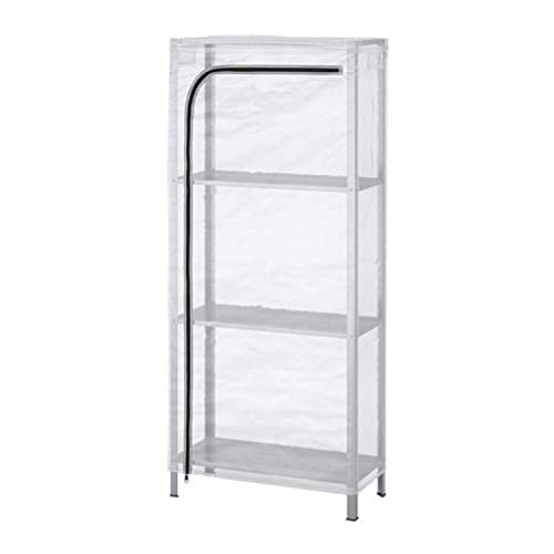Ikea 992.917.45 - Scaffale Hyllis con coperchio trasparente, dimensioni 23 5/8x10 5/8x55 1/8'