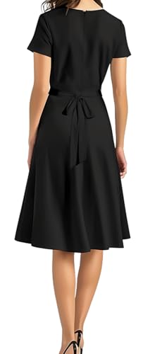 Image of DinyIn Women's 2025 Summer Short Sleeve Casual Dresses