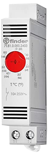 Finder 7T8100002403Pas - Termostato Regolabile Per Armadio 1 Nc 10 A