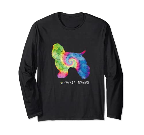 Tie Dye cucciolo di cane vernice colorante tie dye. Regalo divertente per i simpatici proprietari di Cocker Spaniel che amano passare il tempo con il loro migliore amico devoto.