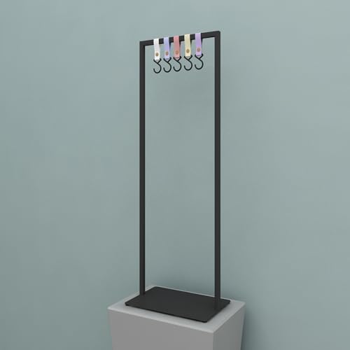 Soporte para raquetas de exhibición con estructura duradera color negro 5