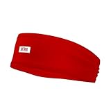 Nxtrnd Sports Headband, Football Skull Wrap, Fits Under Football Helmet (Red)