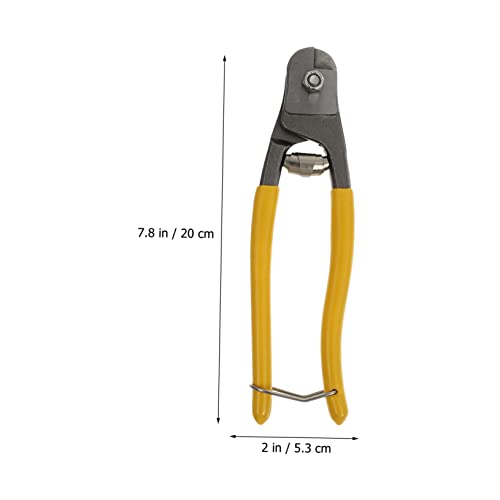 Miniatura 5 de Doitool 8 Cortador De Cables Cortadores De Alambre De Servicio Pesado Tijeras Corte Cortacables Cortadores De Cables Herramientas Para Cortar Cables Cortador De Cable Antideslizante Yellow