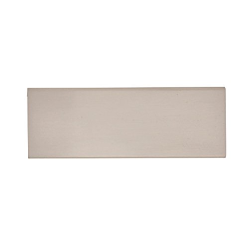 Image of Amerock | Cabinet Pull | Satin Nickel | 3-3 /4 inch (96 mm) Center to Center | Edge Pull | 1 Pack | Drawer Pull | Drawer Handle | Cabinet Hardware
