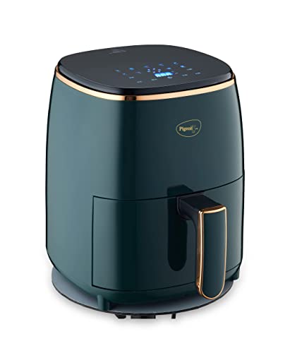 Pigeon Healthifry Digital Air Fryer, 360° High Speed Air Circulation Technology 1200 W with Non-Stick 4.2 L Basket – Green Pigeon Healthifry Digital Air Fryer, 360° High Speed Air Circulation Technology 1200 W with Non-Stick 4.2 L Basket – Green