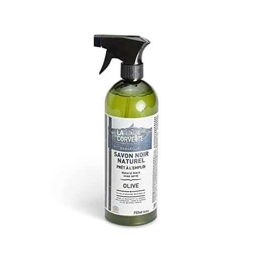 La Corvette Savon Noir Liquide Écologique Olive en Spray Ecocert 750 ml