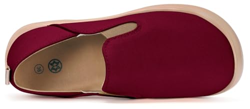 Women's Slip On Loafers Canvas Travel Shoes Wide Width Comfortable Flats Casual Lightweight Walking Sneakers Work Shoes3