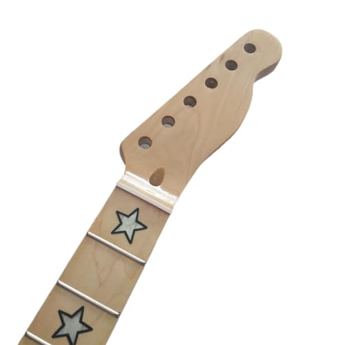 Manche de guitare électrique érable brillant remplacer manche usé 25.5 pouces étoiles