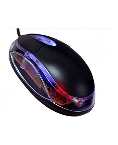 Image of Wired Computer Mouse with RGB | USB Optical Mouse for Laptop, Chromebook & More | 2000 DPI (Black)