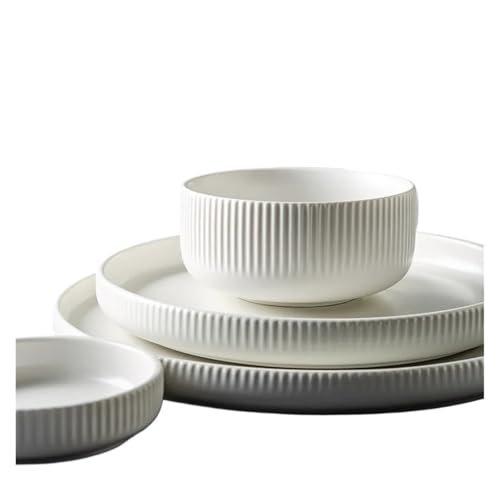 Juego De Vajilla Completo Platos de cerámica esmaltados mate for ensaladas, cuencos for sopa, platos for la cena, bandeja for servir for el hogar y el restaurante Set De Vajilla Para Lavavajillas Y Mi