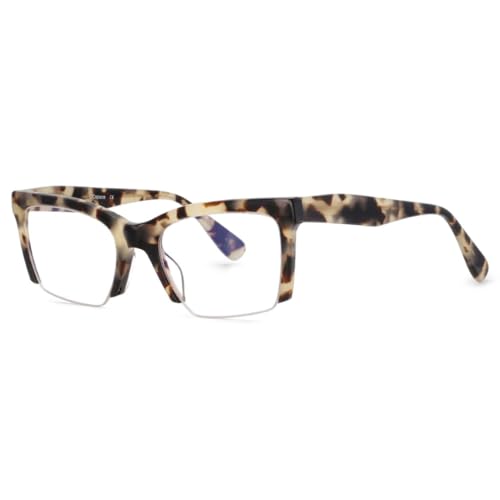 Lunettes demi-monture acétate haut de gamme pour femme au design raffiné