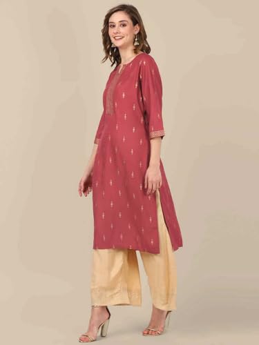 Image of rangita Women's Rayon Regular Fit Straight Kurti | Kurta (Pack of 2)