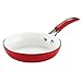 SilverStone Ceramic Nonstick Aluminum Deep Skillet, 8-Inch, Chili Red, CXi