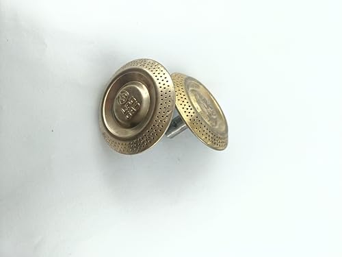 Image of Gas Stove Brass Burner Cap, (Pack of 2) Compatible with Small Gas Stove, Manual Ignition, Original Small Size Burner Part /Cap