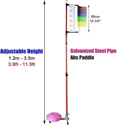 Testeur de saut vertical de 3,9 à 11,5 pieds avec base stable au sol