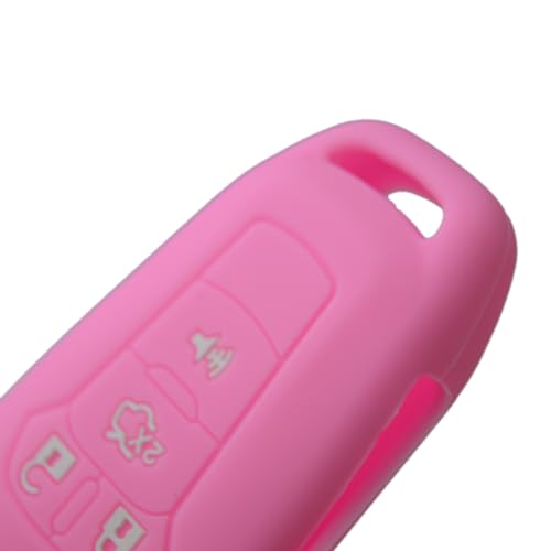 Image of Silicone Rubber Key Fob Cover Protector for Ford Fusion Explorer (Flip Key) N5F-A08TAA 164-R7986 5924003 4 Button Remote Control