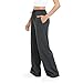 Sweatpants Women Wide Leg Sweat Pants Plus Size Fashion Clothing Baggy Joggers with Pockets Fall Clothes Winter Lounge Straight Leg Jogging High Waisted Travel Outfits Fleece Lined Athletic Dark Gray