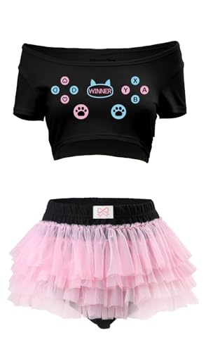 CutiePlusU Adult Tulle Puffy Petticoat Tutu Ballet Ballerina Skirt T-Shirt Suits3