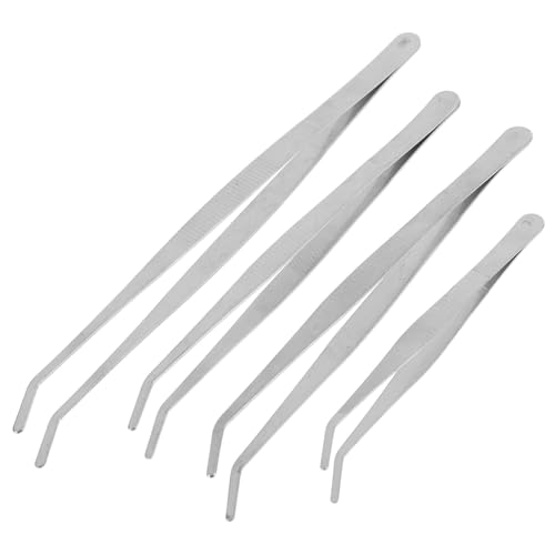 BESPORTBLE Garden Tools Tweezers Set 4pcs Stainless Steel Tweezers Garden Hand Tools Portable for Bonsai