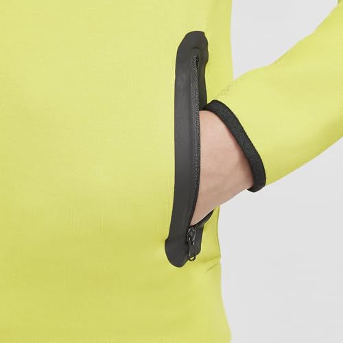 Nike Sportswear Tech Fleece Big Kids' (Boys') Full-Zip Hoodie (FD3285-357, Bright Cactus/Black/Black)3