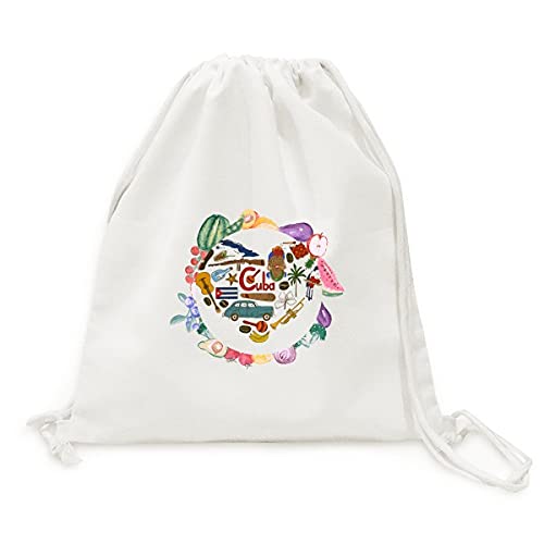 Sac en tissu pliable Cuba Amour Coeur cabas pour le marché et vos sorties en ville