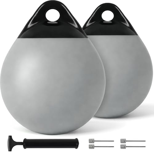 Bouées de bateau gonflables Lot de 2 à 8 pare-battages ronds en vinyle marine pour bateaux 3-12m