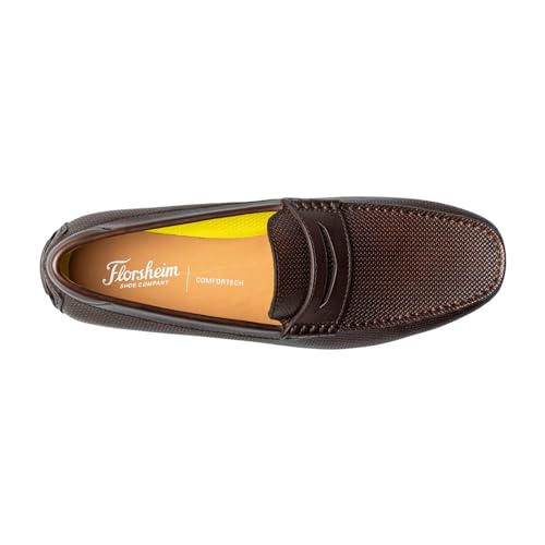 Florsheim Tênis masculino Motor Moc Toe Penny Driver, Marrom, 39